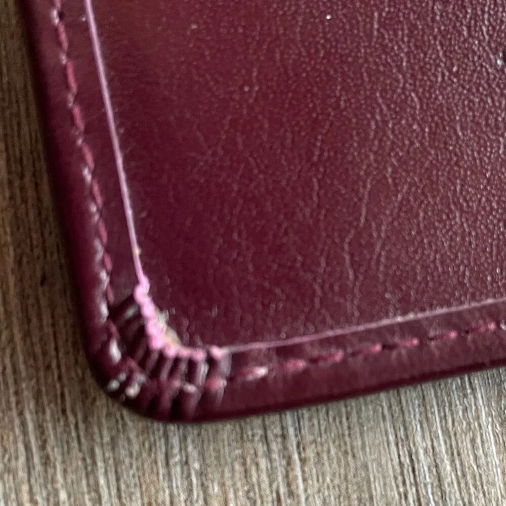 Franklin Covey Burgundy Smooth Leather Planner/Notebook Cover 7